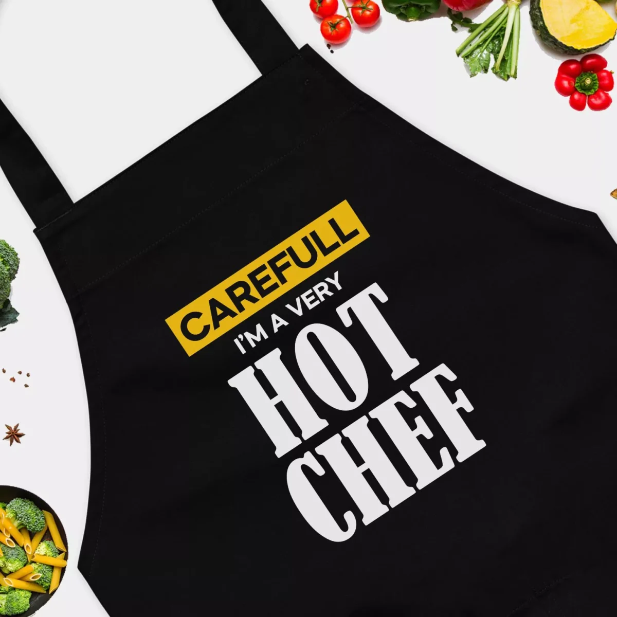 Careful I'm A Very Hot Chef Funny Chef Apron