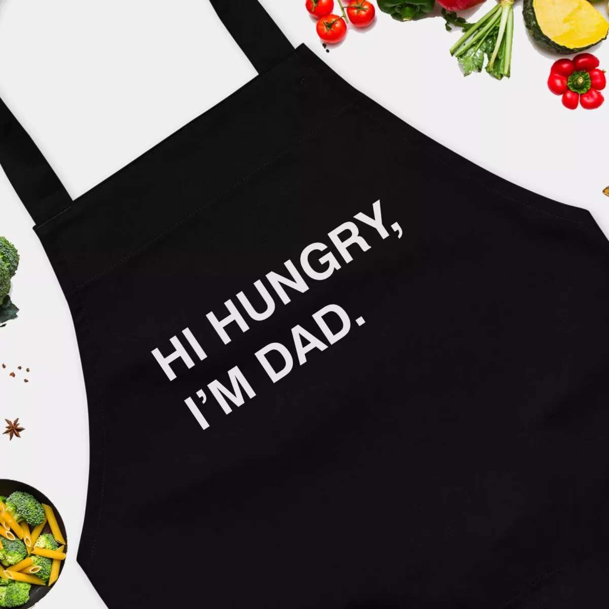 Hi Hungry I'm Dad Funny Cooking Grilling Apron - For Dad
