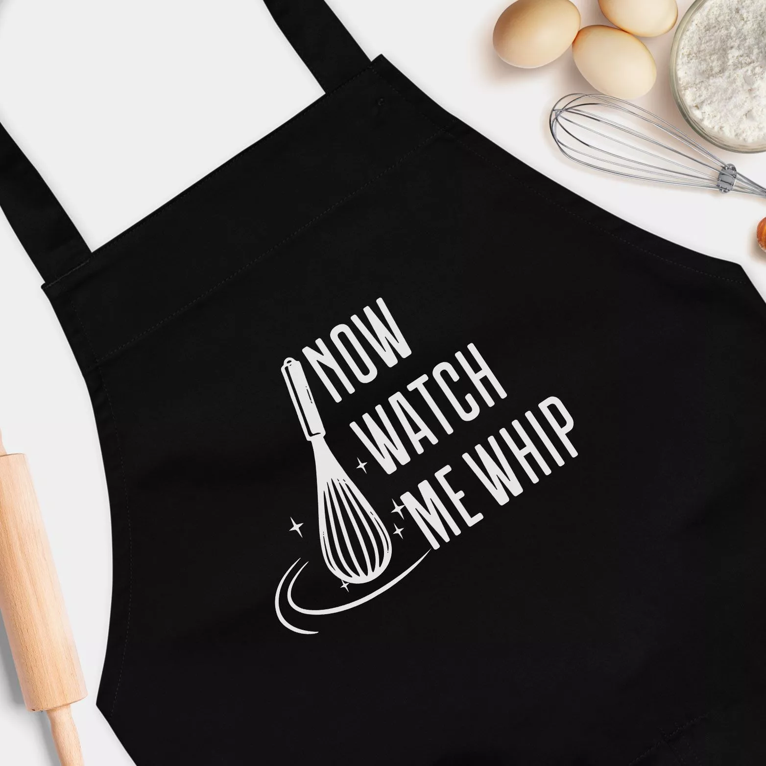 Now Watch Me Whip Funny Baking Apron - For Chef Bakers