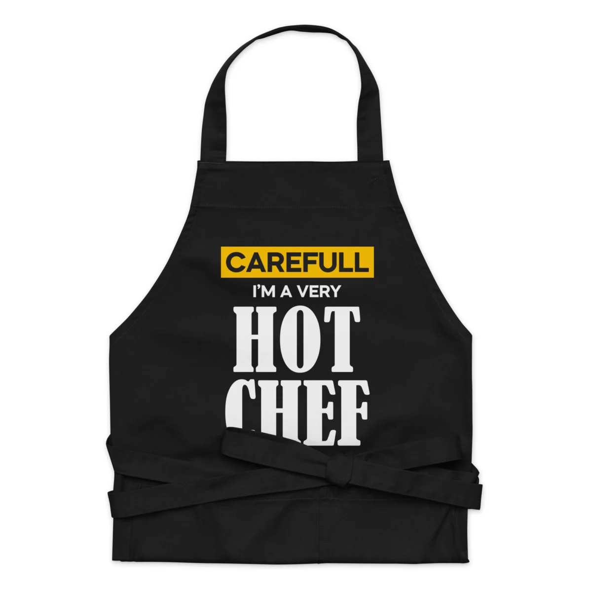 Careful I'm A Very Hot Chef Funny Chef Apron - For Hot Guys And Hot Girls Cooking Gift