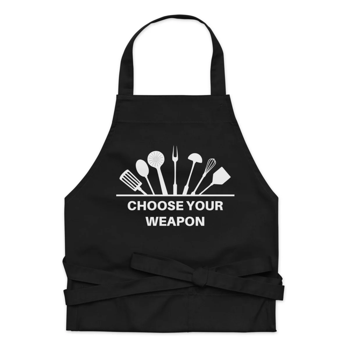 Choose Your Weapon Funny Chef Apron - For Baking BBQ Grilling Cooking