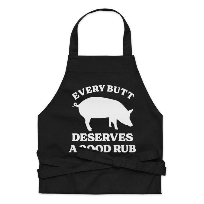 Every Butt Deserves A Good Rub Funny BBQ Meat Smoking Apron - Cooking Aprons For Men And Women - Mothers, Fathers Gift