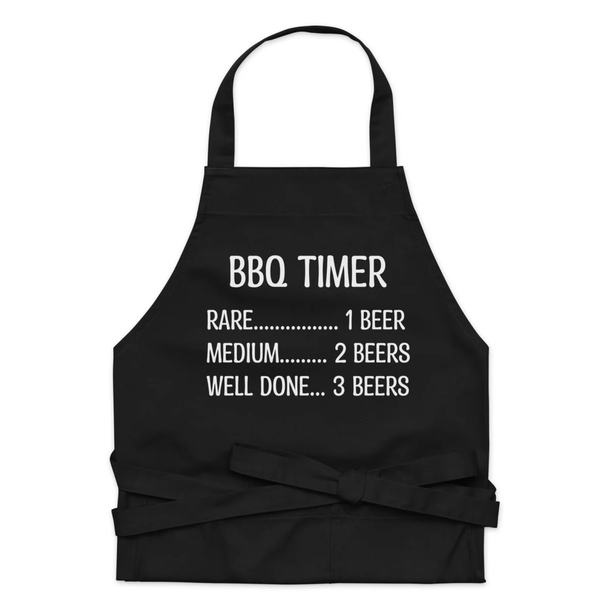 BBQ Timer Funny BBQ Grilling Apron - Barbecue Grill Gift Ideas - Funny Apron for Men BBQ Gift