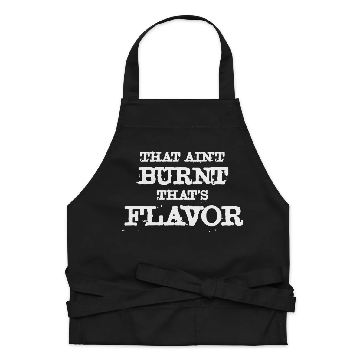 That's Not Burnt That's Flavor Funny Kitchen Apron - Funny Apron for Men - BBQ Grill Apron - Funny Apron for Dad - Funny BBQ Apron