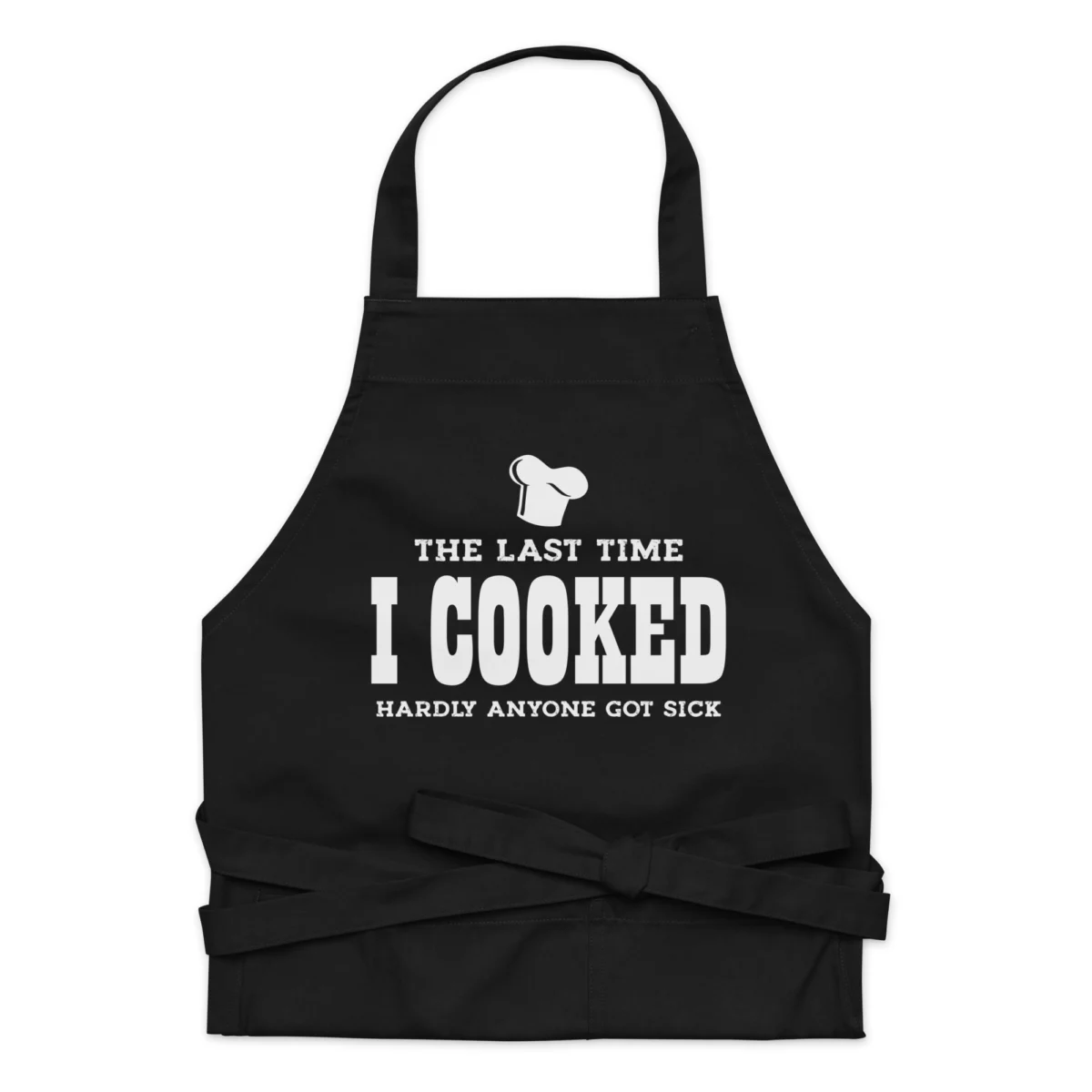 The Last Time I Cooked Hardly Anyone Got Sick Apron - Funny Apron for Men - BBQ Grill Apron - Funny Apron for Dad