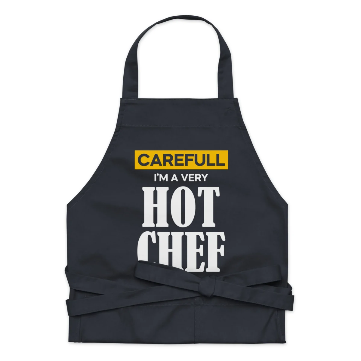 Careful I'm A Very Hot Chef Funny Chef Apron - For Hot Guys And Hot Girls Cooking Gift