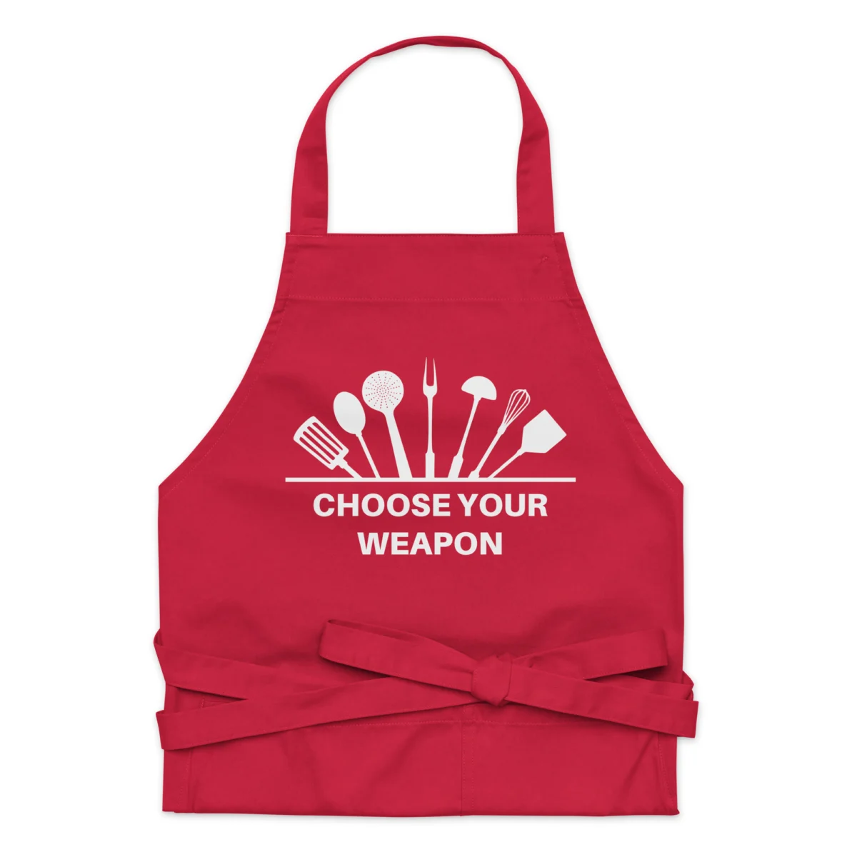 Choose Your Weapon Funny Chef Apron - For Baking BBQ Grilling Cooking