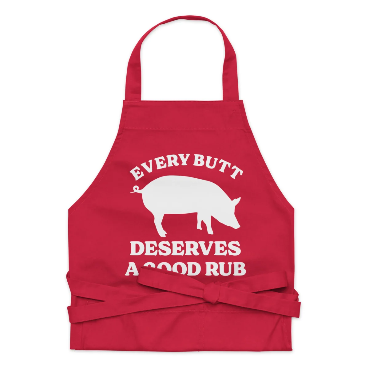 Every Butt Deserves A Good Rub Funny BBQ Meat Smoking Apron - Cooking Aprons For Men And Women - Mothers, Fathers Gift