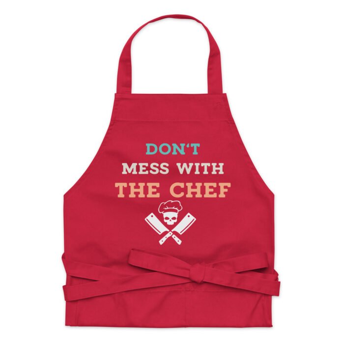 Don't Mess With The Chef Funny Chef Apron - Chef Kitchen Cooking Baking Grilling Apron - Fun Novelty Gift for Chefs