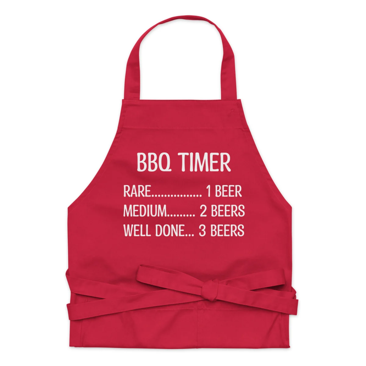 BBQ Timer Funny BBQ Grilling Apron - Barbecue Grill Gift Ideas - Funny Apron for Men BBQ Gift