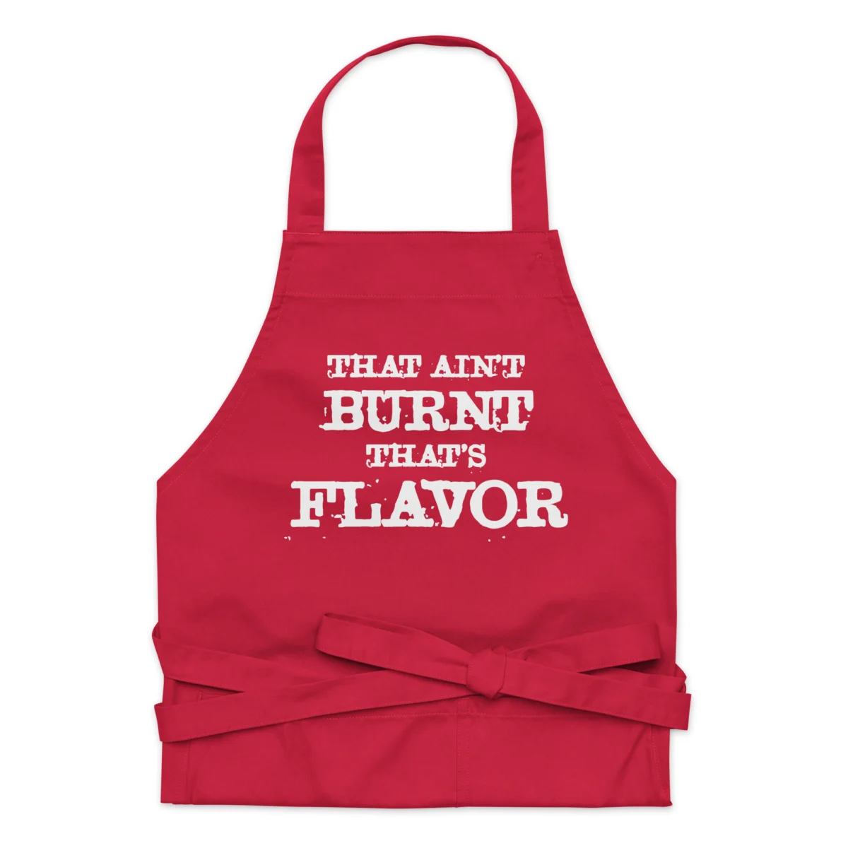That's Not Burnt That's Flavor Funny Kitchen Apron - Funny Apron for Men - BBQ Grill Apron - Funny Apron for Dad - Funny BBQ Apron