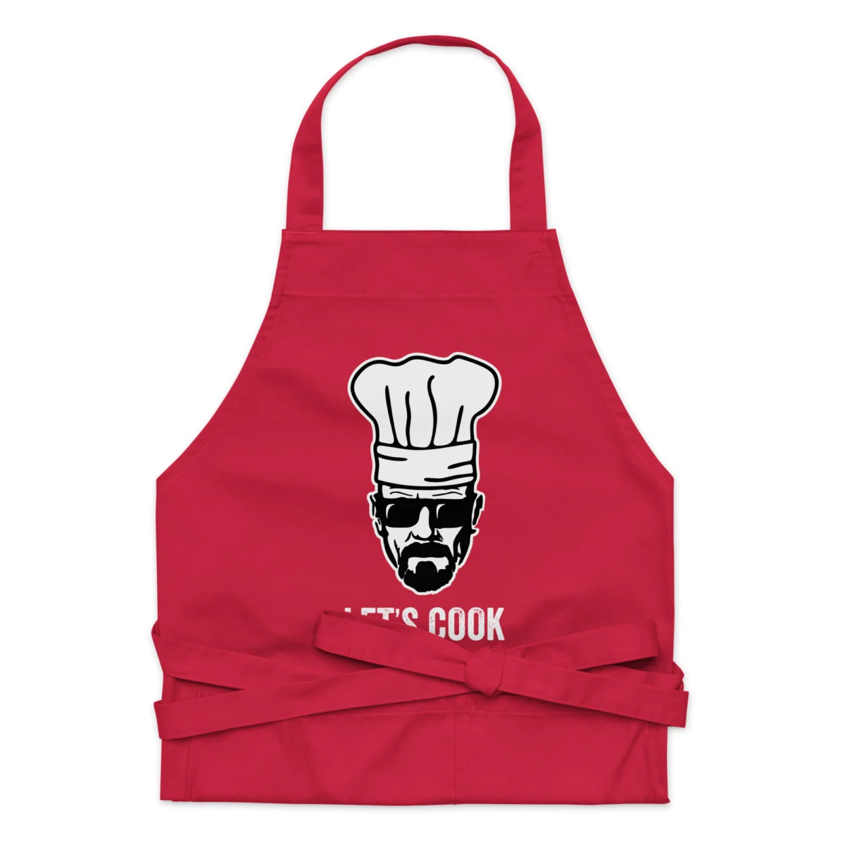 Let's cook Funny BBQ Apron For Men - Funny Mens Kitchen Aprons - Barbecue Grillmaster Meat Smoking - Fathers Day Grilling Apron