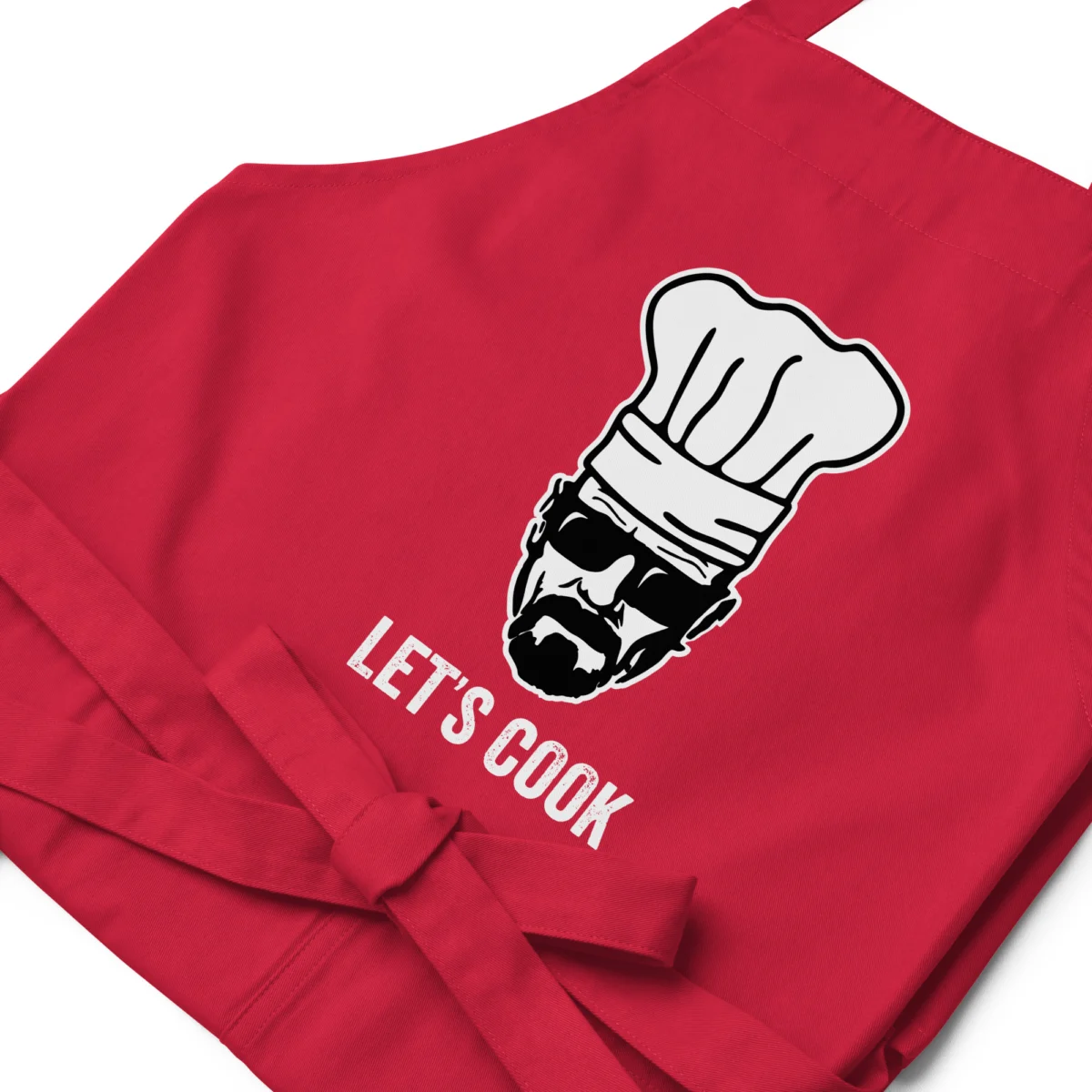 Let's cook Funny BBQ Apron For Men - Funny Mens Kitchen Aprons - Barbecue Grillmaster Meat Smoking - Fathers Day Grilling Apron