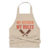 My Kitchen My Rules Funny Chef Apron - For Moms Home Kitchen Cooking