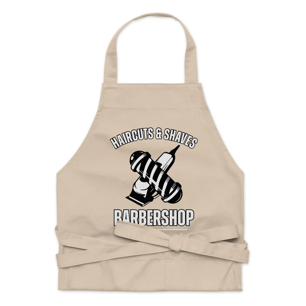 organic-cotton-apron-rope-front-66068cf8d3f9a.jpg Haircuts And Shaves Barbershop Apron - Salon Aprons for Barbershop - Hairstylist Apron for Women Men - Barber Gifts - Barbers Must Haves