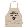 Don't Mess With The Chef Funny Chef Apron - Chef Kitchen Cooking Baking Grilling Apron - Fun Novelty Gift for Chefs