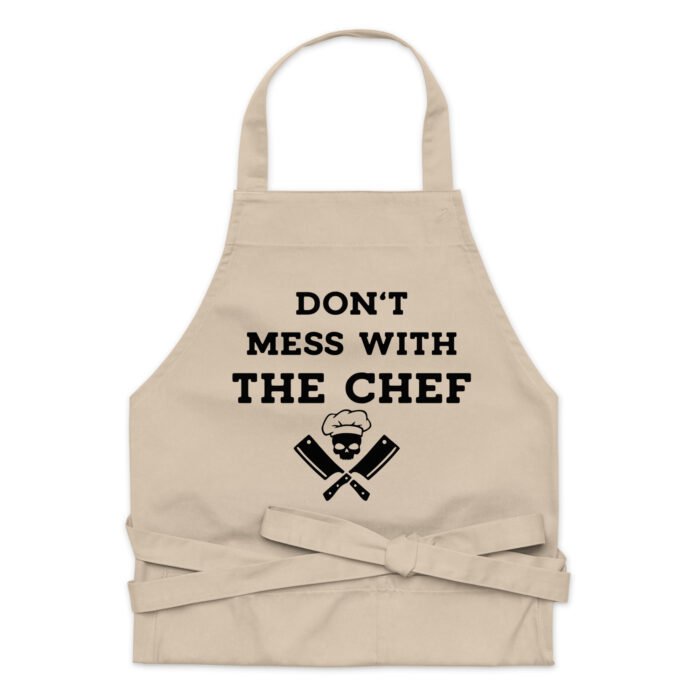 Don't Mess With The Chef Funny Chef Apron - Chef Kitchen Cooking Baking Grilling Apron - Fun Novelty Gift for Chefs