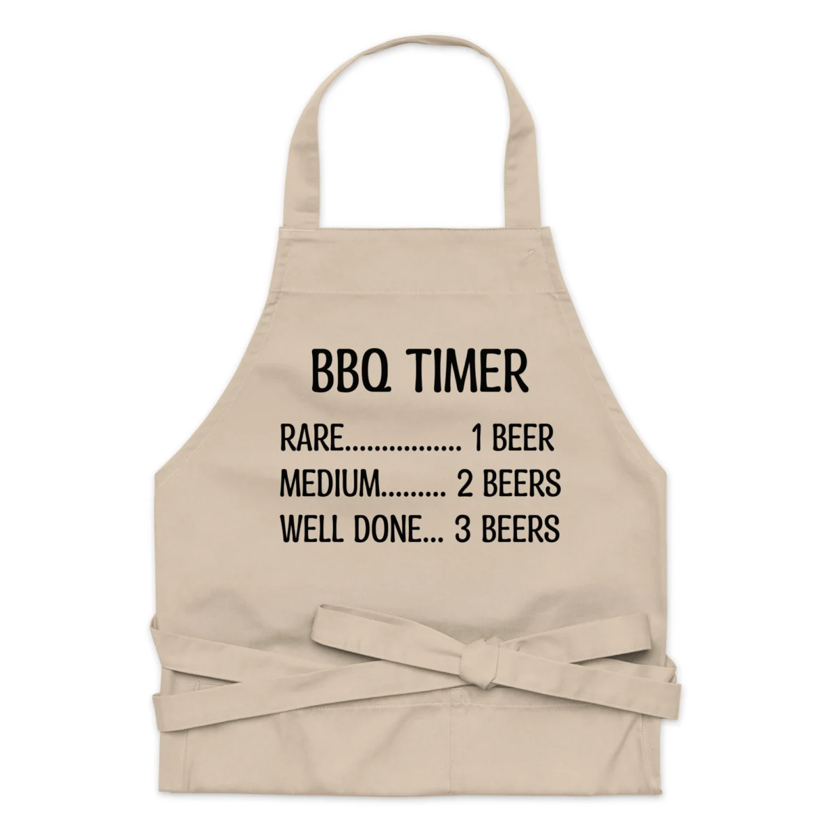 BBQ Timer Funny BBQ Grilling Apron - Barbecue Grill Gift Ideas - Funny Apron for Men BBQ Gift