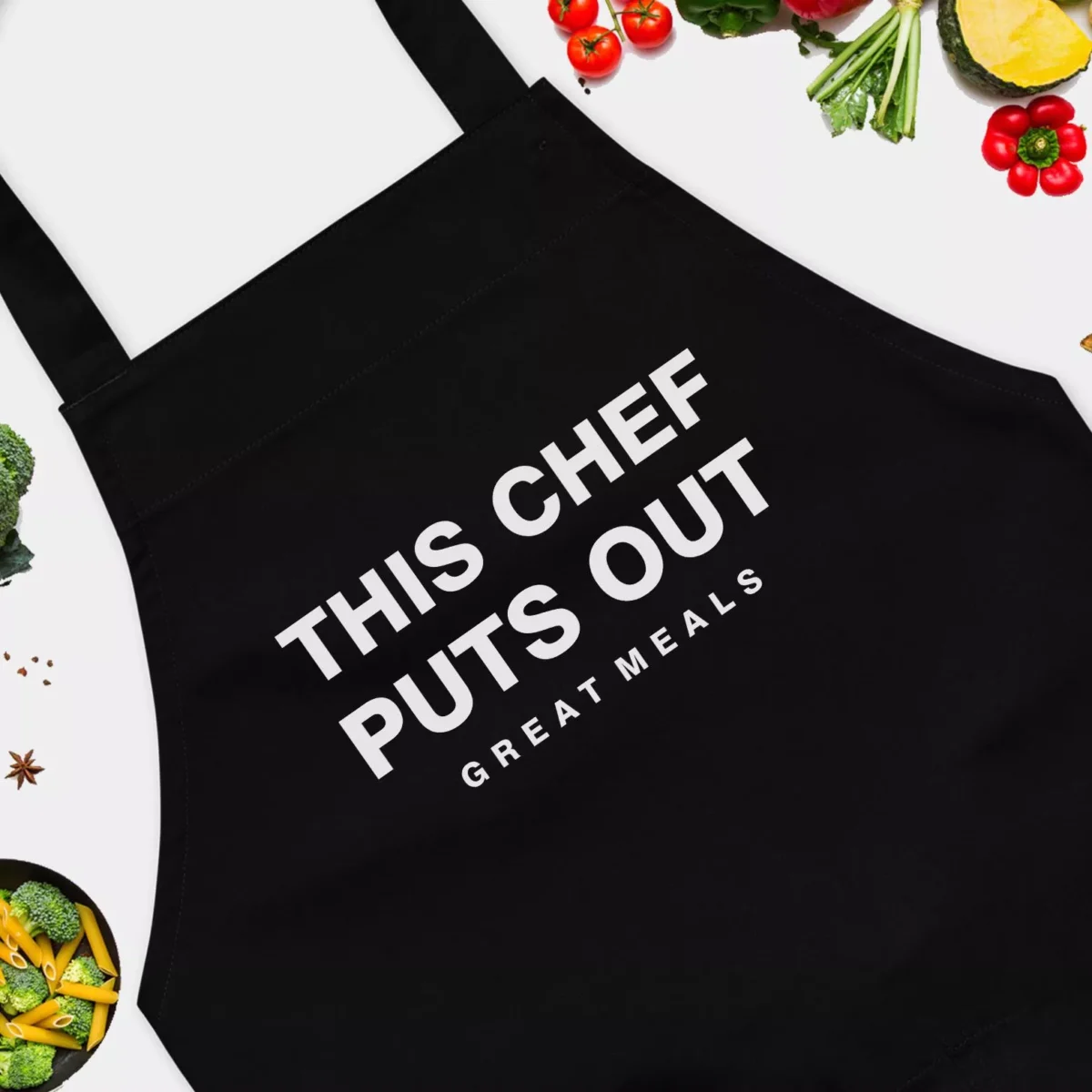 This Chef Puts Out Great Meals Funny Chef Apron -Kitchen Apron For BBQ - Funny Gift For Father's Day, Mother's Day