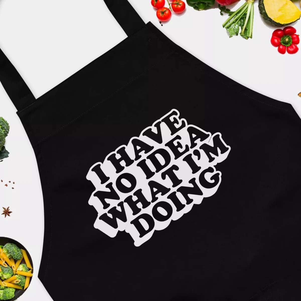 I Have No Idea What I'm Doing Apron - Funny Apron for Men - BBQ Grill Apron - Funny Meme BBQ Grilling Gift for Fathers