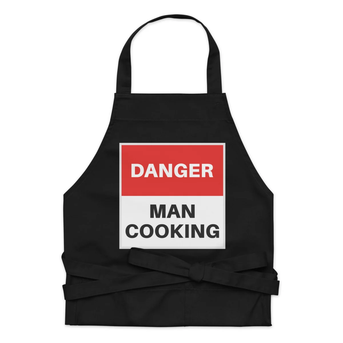 Danger Man Cooking Barbecue Apron - Funny Men's Cooking Apron - Kitchen BBQ Novelty Chef Apron for Men