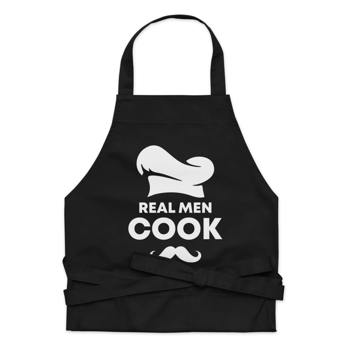 Real Men Cook Apron - Gift for the Man Cook - For Dad, Grandfather, Boyfriend Kitchen Cooking Gift - Father's Day Gift - Funny BBQ Apron Gift