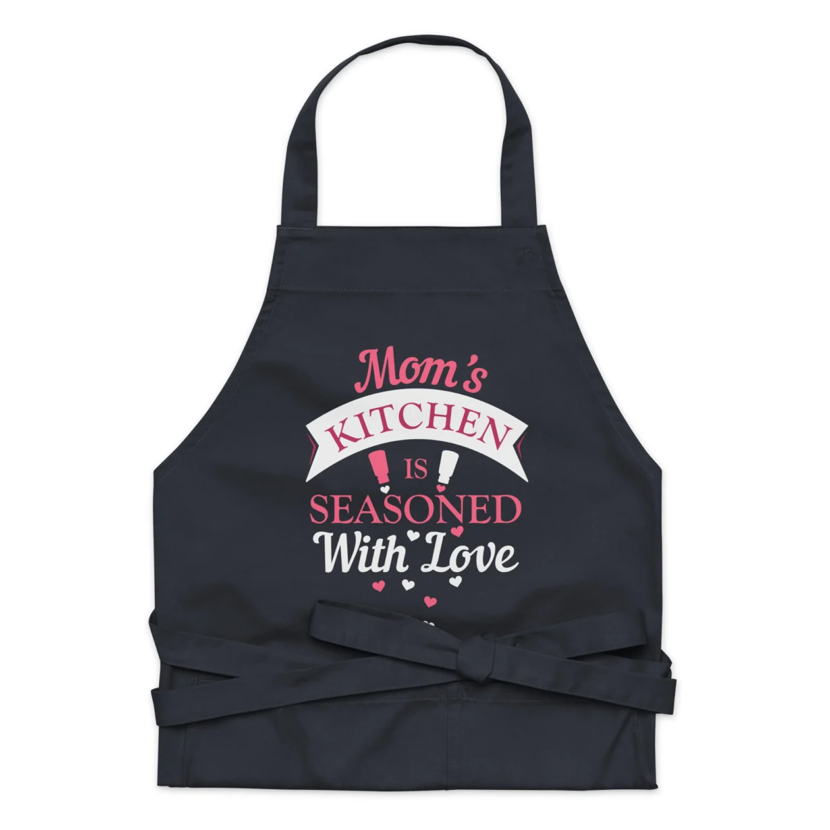 Moms Kitchen Seasoned with Love Apron - Aprons for Women - Unique Gift For Moms Home Cooking