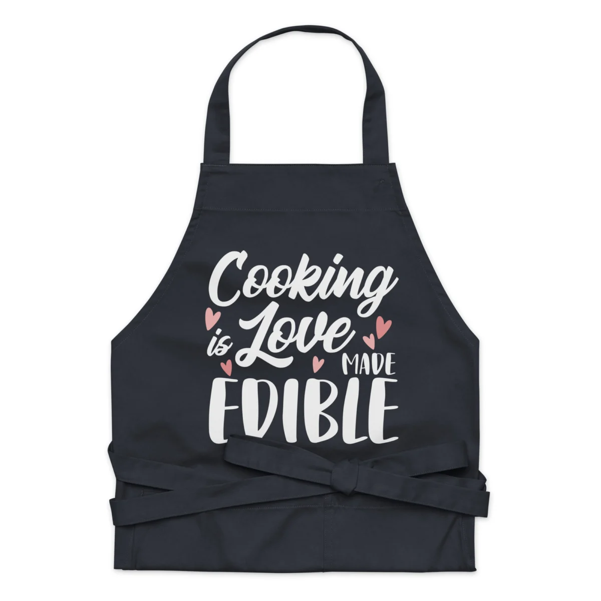 Cooking is Love Made Edible Apron - Chefs Funny Aprons for Men and Women - Funny Kitchen BBQ Apron - Valentines Love Kitchen Cooking Apron for Chef