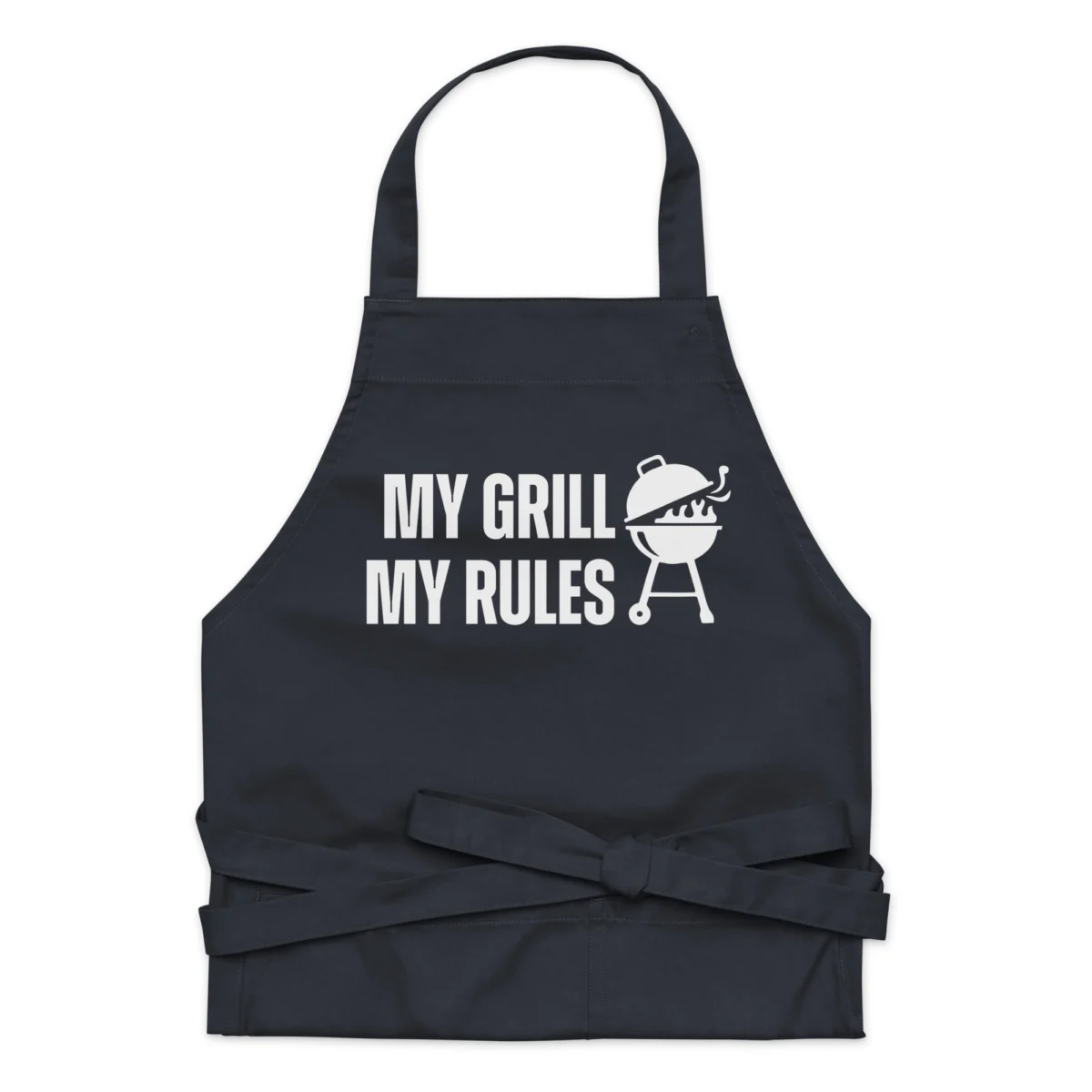 My Grill My Rules Apron - Funny Men's BBQ Apron - Apron Gifts for men - Apron Gift for Dads - Gift for Cook, Chef in the House, Barbecue Master