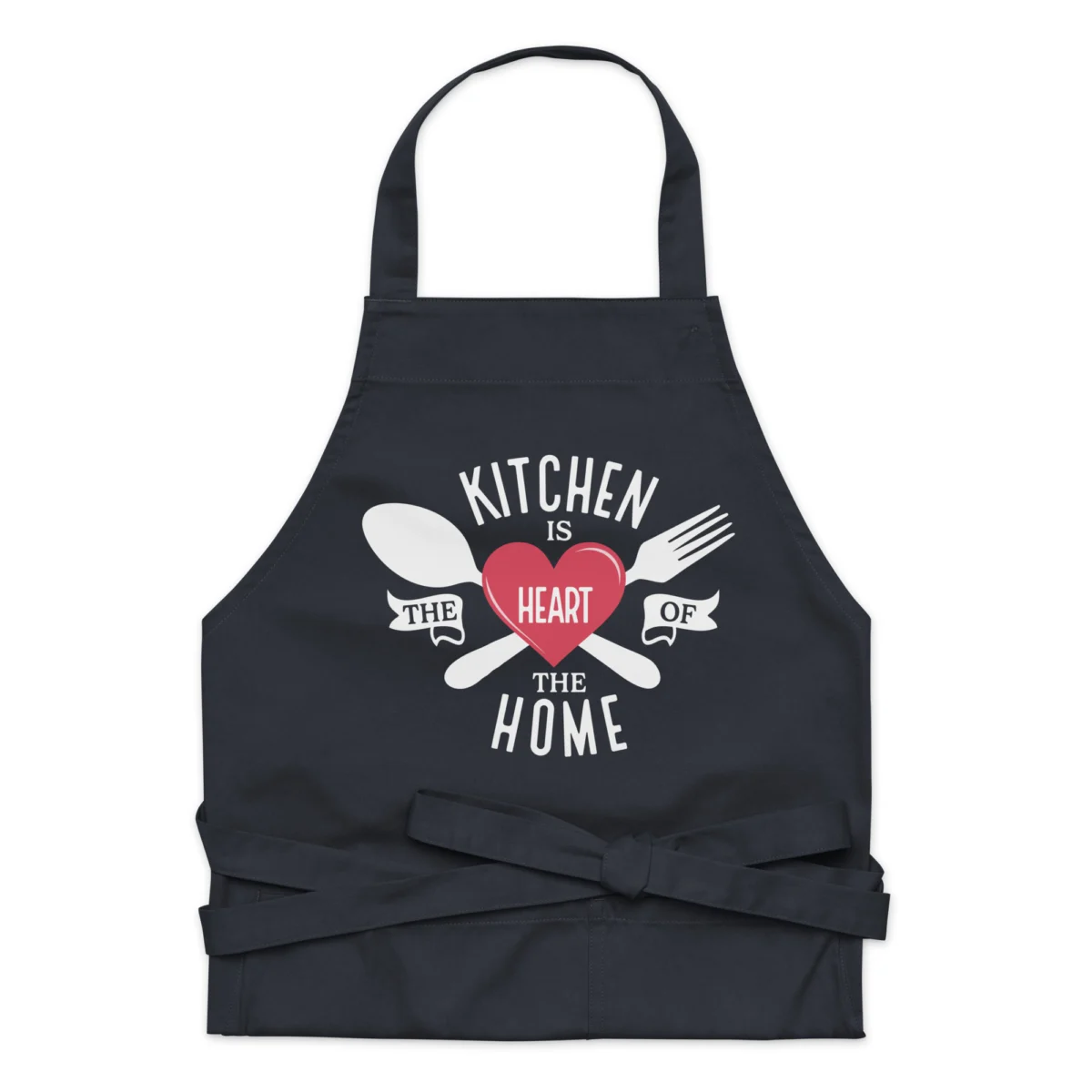 The Kitchen is the Heart of the Home Apron - Funny Home Kitchen Apron - Best Kitchen Gift For Her - For Mom