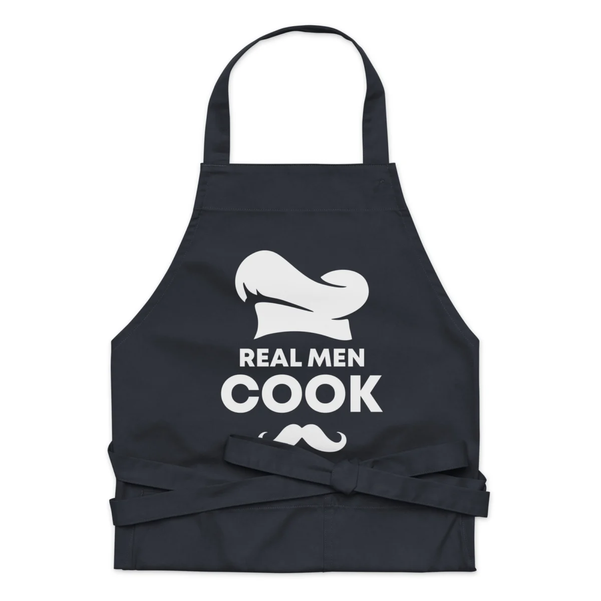 Real Men Cook Apron - Gift for the Man Cook - For Dad, Grandfather, Boyfriend Kitchen Cooking Gift - Father's Day Gift - Funny BBQ Apron Gift