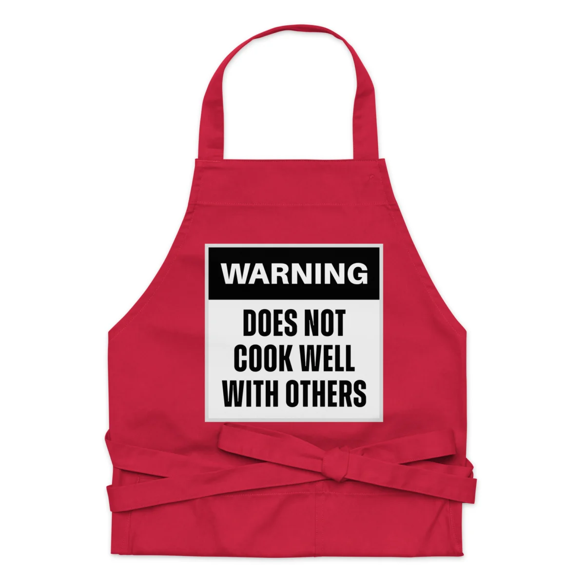Warning Does Not Cook Well With Others Funny Chef Apron - Funny BBQ Grilling Gift for Dad And Grandpa - Funny Kitchen Apron Cooking Chef Gift - Novelty Cooking Grilling BBQ Apron