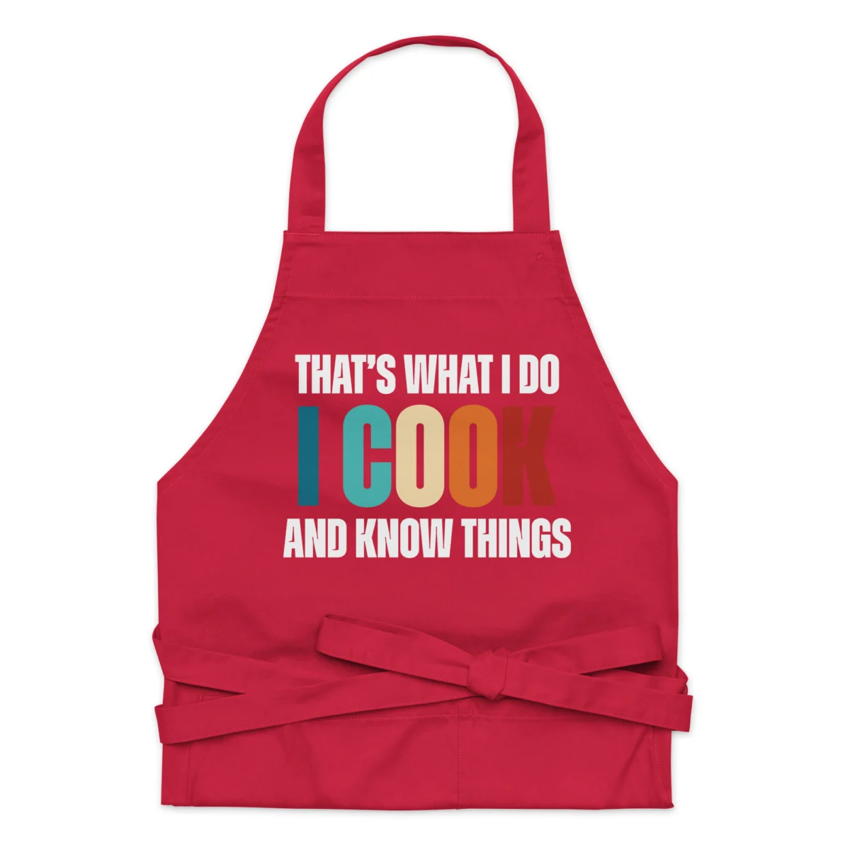 That's What I do I Cook and I Know Things Apron - Funny Kitchen Apron - Chef Funny Cooking Apron - for Men, Women Chefs
