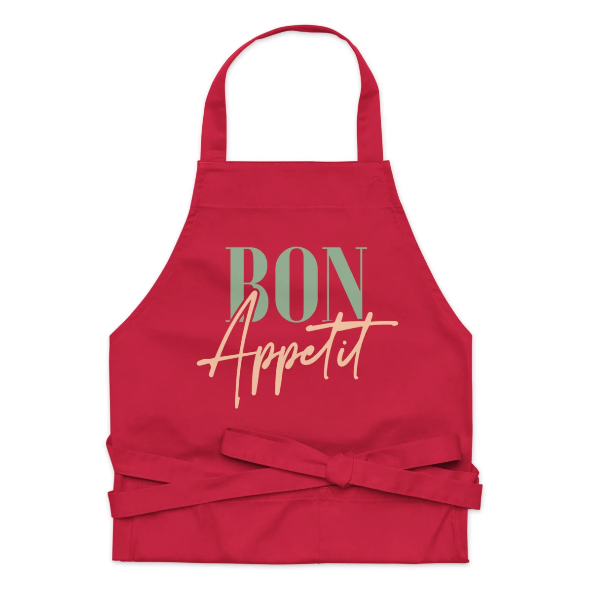 Bon Appetit Good Appetite Apron - Professional Chef Aprons For Men and Women - Cooking Apron for Mom - Farmhouse Apron Gift