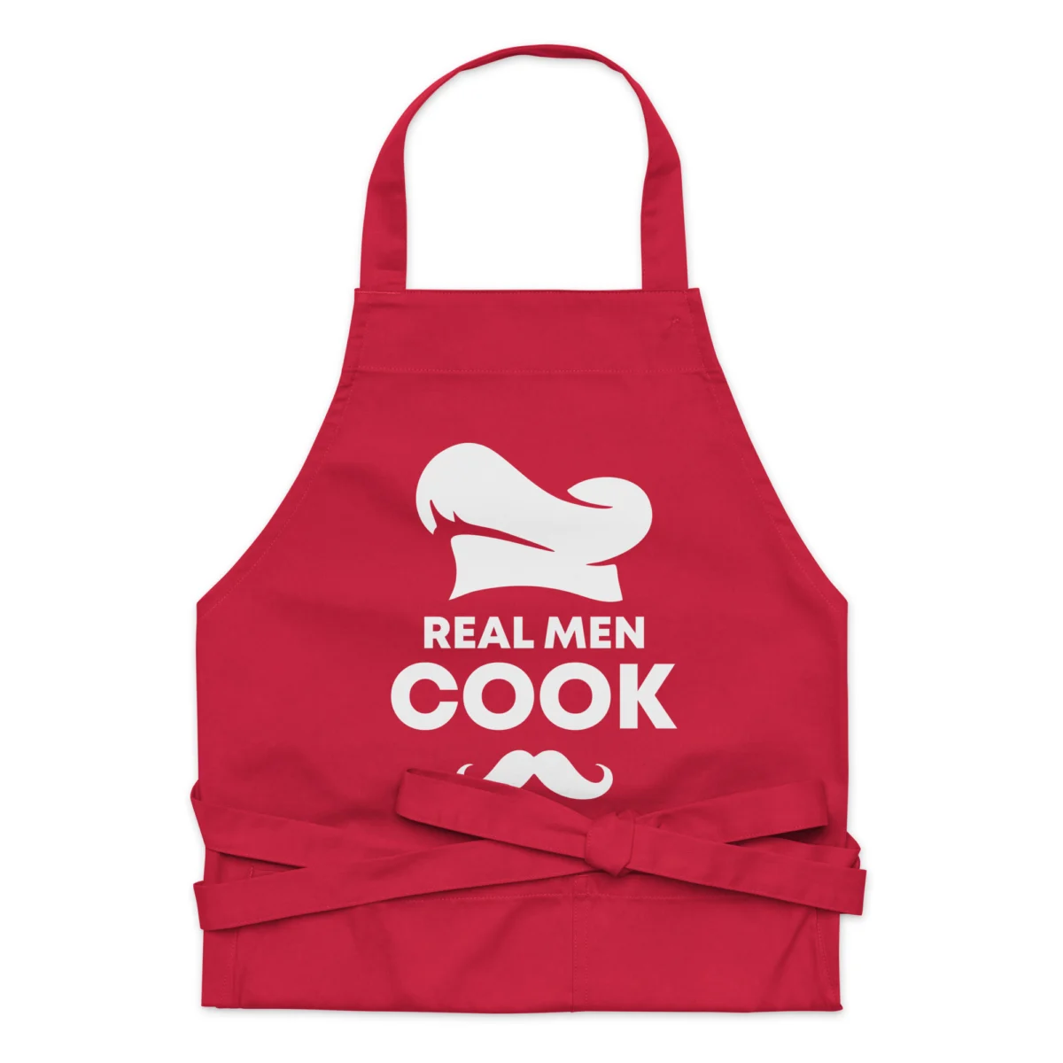 Real Men Cook Apron - Gift for the Man Cook - For Dad, Grandfather, Boyfriend Kitchen Cooking Gift - Father's Day Gift - Funny BBQ Apron Gift