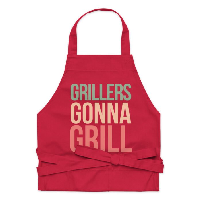 Grillers Gonna Grill Funny Grilling Apron - Chef BBQ Grillers Quote - Funny Lunch Dinner Party Family Dad Gift