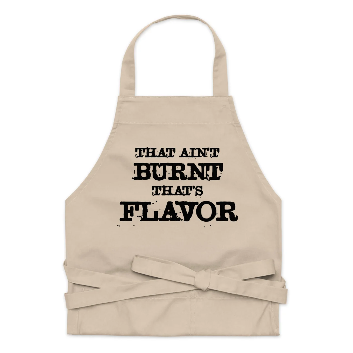 That's Not Burnt That's Flavor Funny Kitchen Apron - Funny Apron for Men - BBQ Grill Apron - Funny Apron for Dad - Funny BBQ Apron