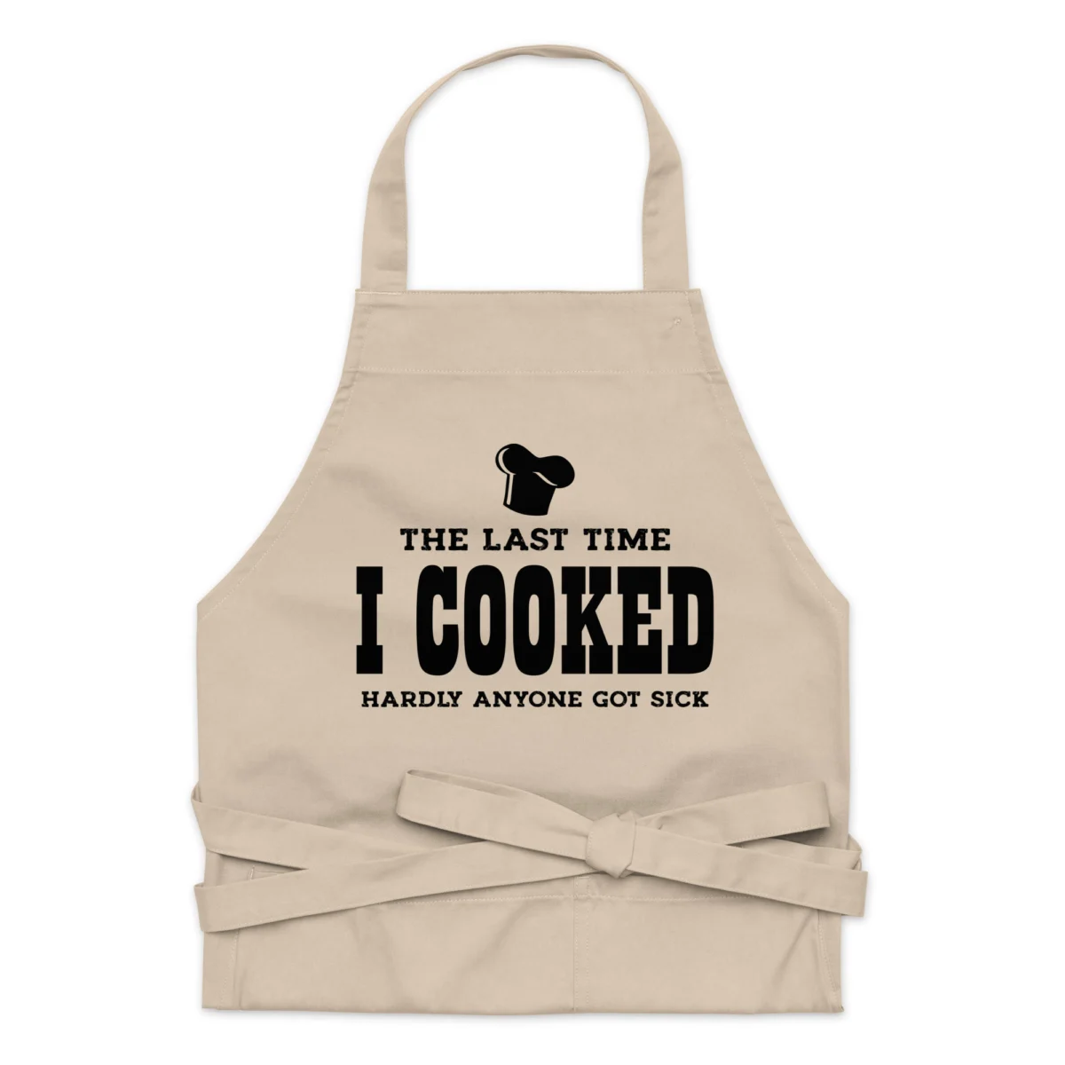 The Last Time I Cooked Hardly Anyone Got Sick Apron - Funny Apron for Men - BBQ Grill Apron - Funny Apron for Dad
