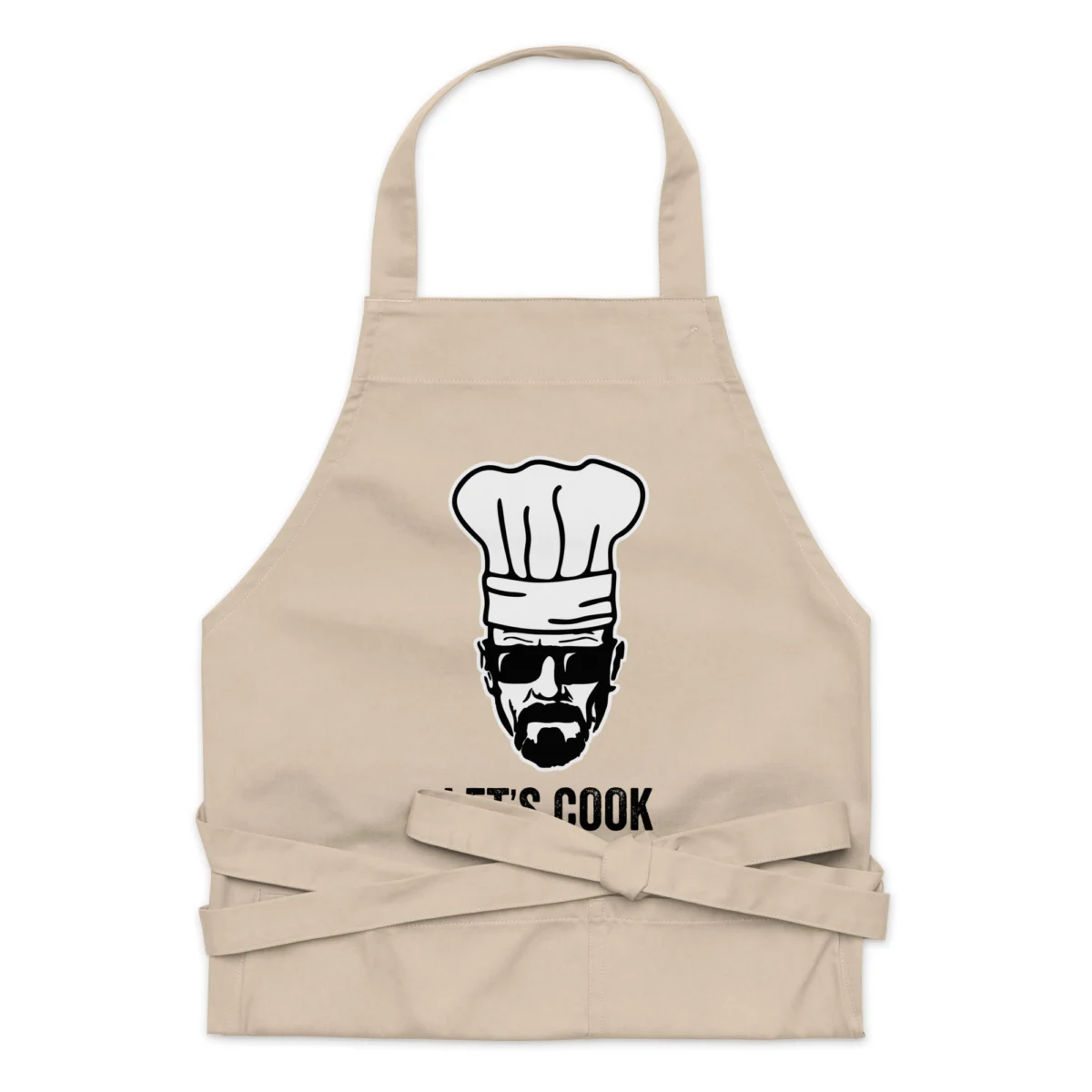 Let's cook Funny BBQ Apron For Men - Funny Mens Kitchen Aprons - Barbecue Grillmaster Meat Smoking - Fathers Day Grilling Apron