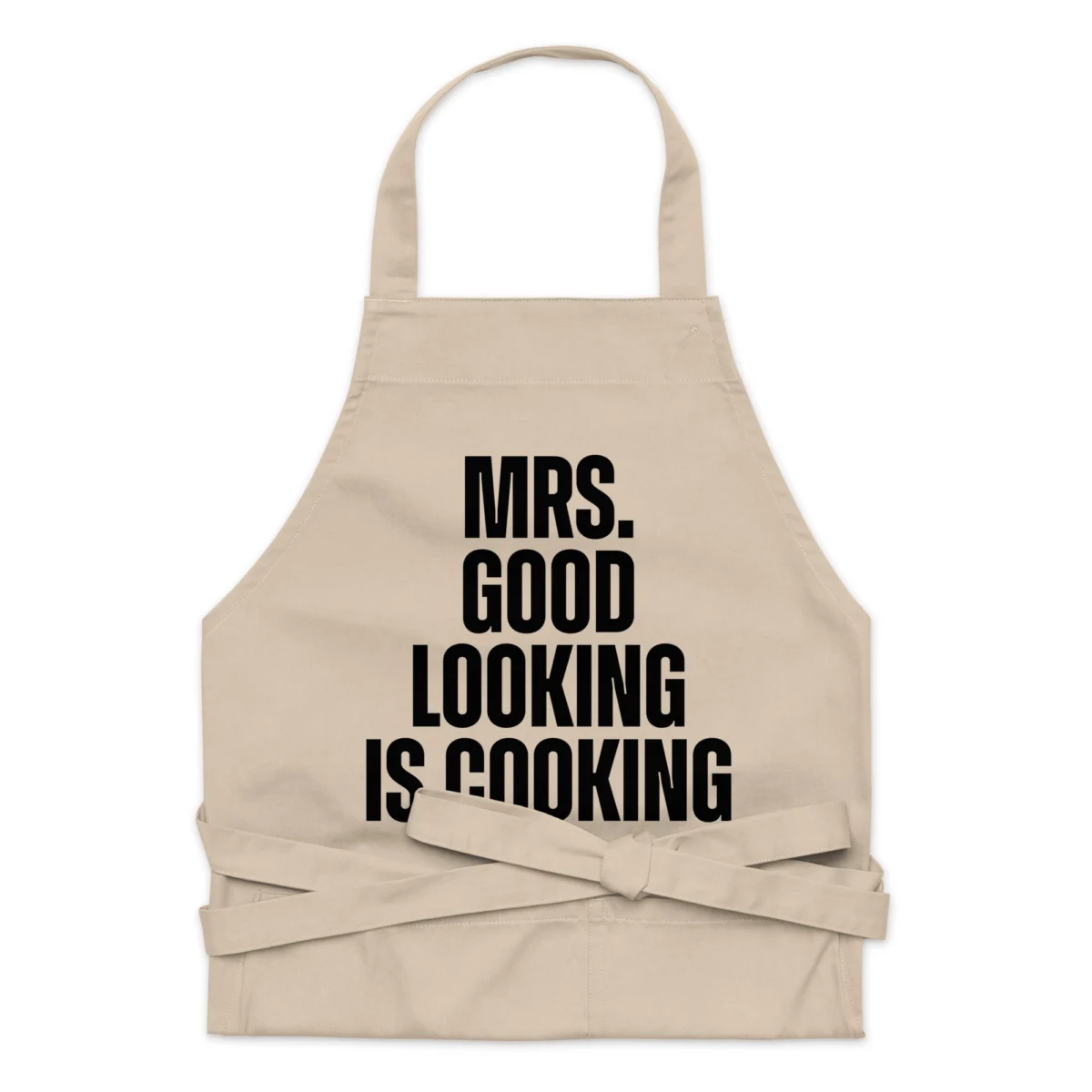 organic-cotton-apron-rope-front-6610f7233612d.jpg Mrs. Good Lookin' is Cookin' Funny Chef Apron - Cooking & Kitchen Apron For Women - Present for Girlfriend, Mother's Day
