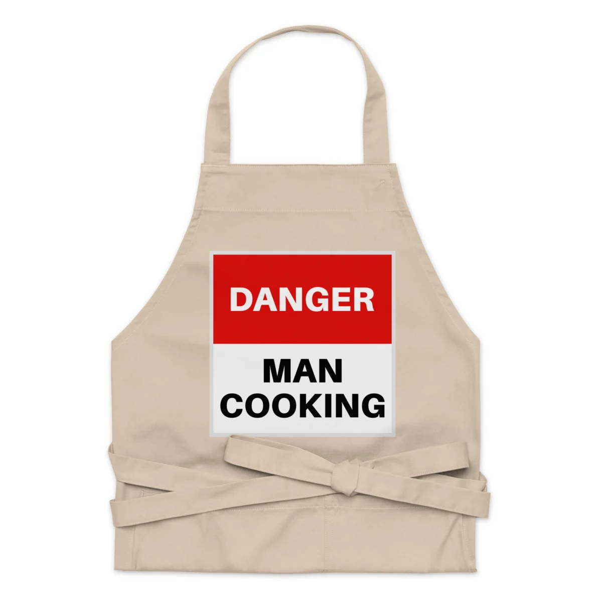 Danger Man Cooking Barbecue Apron - Funny Men's Cooking Apron - Kitchen BBQ Novelty Chef Apron for Men