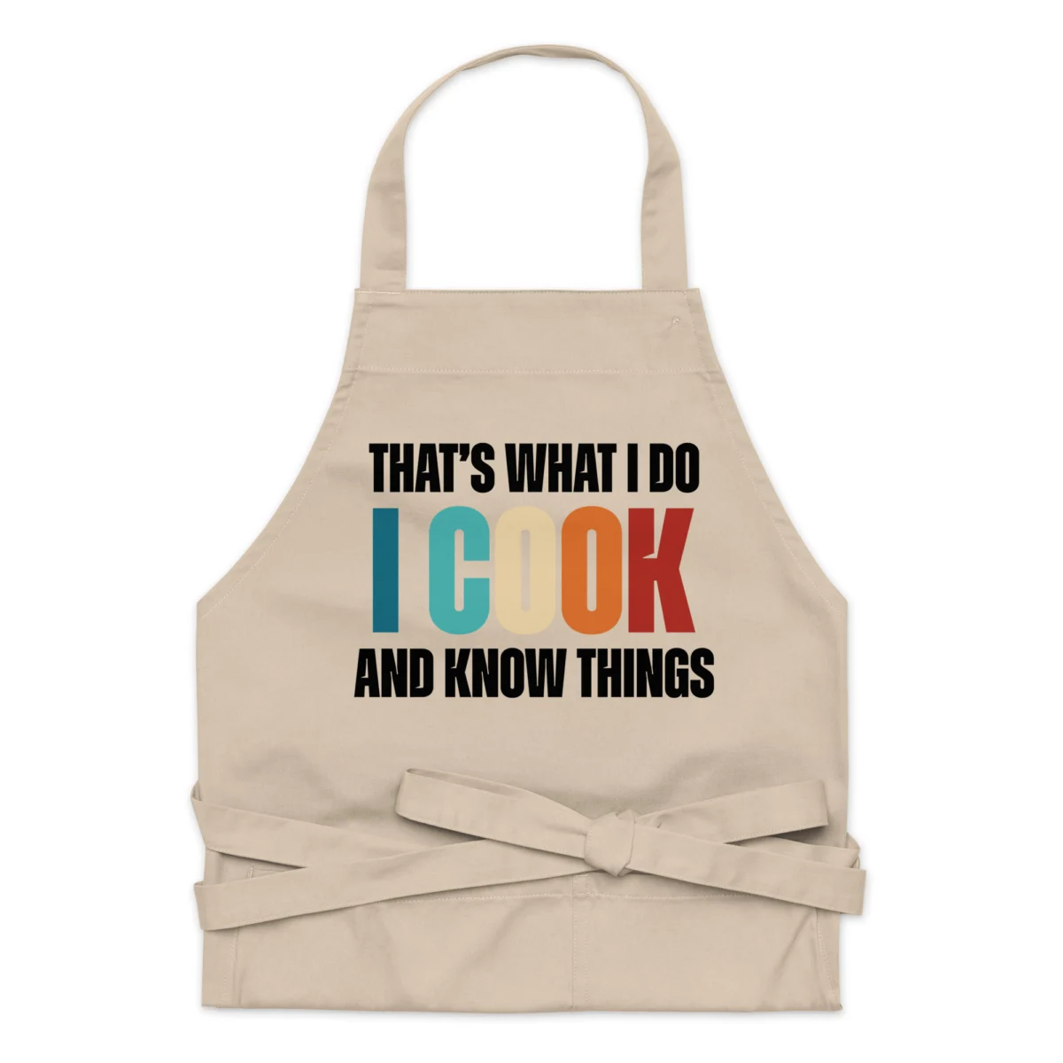 That's What I do I Cook and I Know Things Apron - Funny Kitchen Apron - Chef Funny Cooking Apron - for Men, Women Chefs