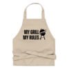 My Grill My Rules Apron - Funny Men's BBQ Apron - Apron Gifts for men - Apron Gift for Dads - Gift for Cook, Chef in the House, Barbecue Master