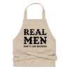 Real Men Don't Use Recipes Apron -  Funny BBQ Grilling Apron for Men - Cooking Without Recipes Apron Gift  - Unique Cooking Recipe Quote Apron
