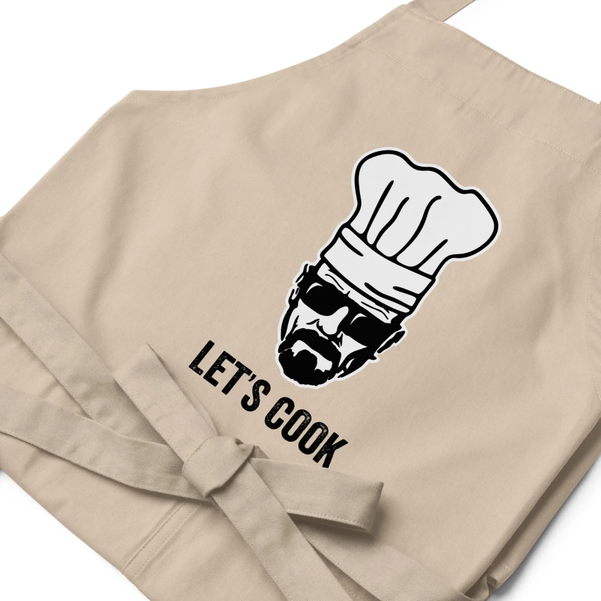 Let's cook Funny BBQ Apron For Men - Funny Mens Kitchen Aprons - Barbecue Grillmaster Meat Smoking - Fathers Day Grilling Apron